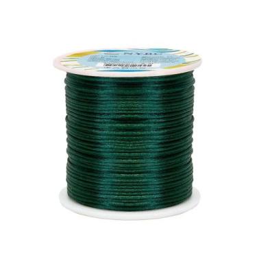 Imagem de Fio de Seda 1.0 mm Cordão Rabo de Rato 1.0 mm Verde 100 Metros OEM
