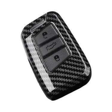 Imagem de Capa De Chave De Carro Em ABS Estilo Fibra De Carbono Para VW Passat B