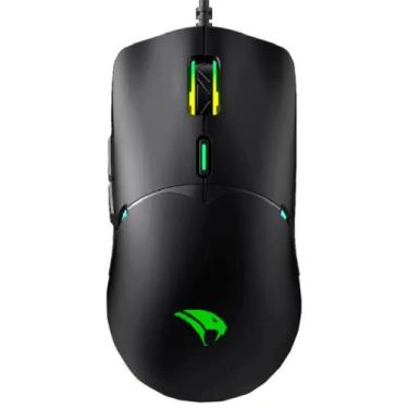 Imagem de Mouse Gamer com fio 7200 DPI Viper Pro Naja 411, Preto com verde, Bvol