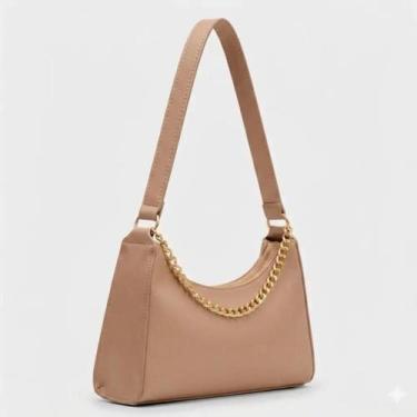 Imagem de Bolsas Femininas Baguetes Correntes Lisa de Ombro e Mão Pequenas Tende