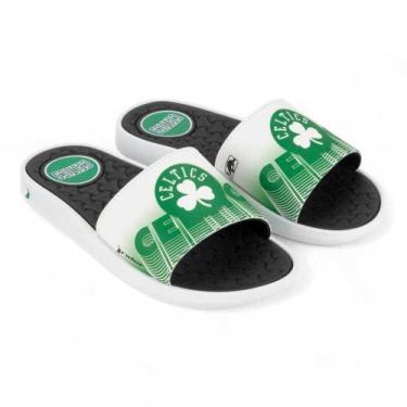 Imagem de Chinelo Rider Slide Pump NBA II Masculino 12195, Branco, Verde, Preto,