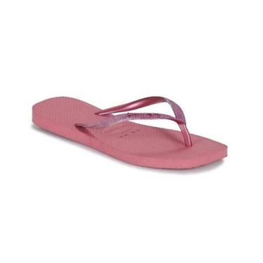 Imagem de Chinelo Havaianas H.S Square Glt 4148102, Rosa, 33