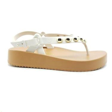Imagem de Sandália Petite Jolie Feminina PJ7181, 37, White, Caramelo