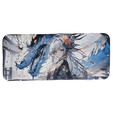 Imagem de Mousepad gamer 30 x 70 cm garota - dragao - Reliza