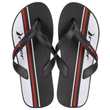 Imagem de Chinelo de Dedo Masculino Conforto Feel Urban Rider, Preto, Preto, Bra