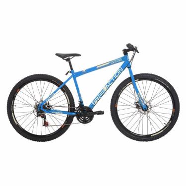 Imagem de Bicicleta Flexus 1.5 Mountain Bike Aro 29 Quadro Aço 21 Marchas Free Action Azul Capri