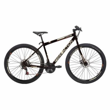 Imagem de Bicicleta Flexus 1.5 Mountain Bike Aro 29 Quadro Aço 21 Marchas Free Action Preto Brilh...
