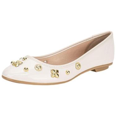Imagem de Sapatilha feminina flat moleca 50271485, Marfim, 37