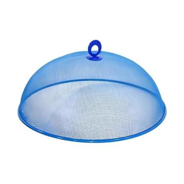 Imagem de Tampa Protetora Metal 35cm Para Bolos Tortas Casita Cor:azul, azul
