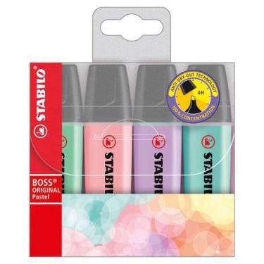 Imagem de Marca Texto Stabilo Boss Pastel com 4 Cores - 70/4-2