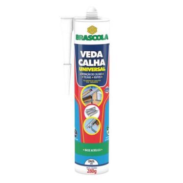 Imagem de VEDA CALHA UNIVERSAL CINZA 280g - BRASCOLA