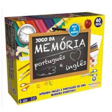 Imagem de Jogo da memória português e inglês - algazarra - 1130