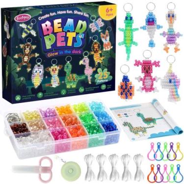 Imagem de Kit de Artesanato Funtopia Miçangas Pony que Brilham no Escuro