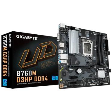 Imagem de Placa Mãe Gigabyte B760M D3HP DDR4 com Suporte LGA 1700 e DDR4 3200MHz para 10a e 11a Geração Intel Micro ATX