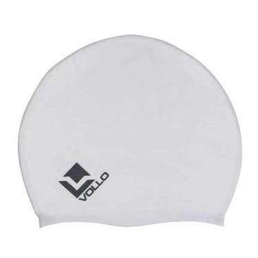 Imagem de Touca de Natação Vollo Hidroginástica Silicone com Maior Durabilidade e Proteção para Cabelos Prata Vollo Sports