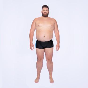 Imagem de Sunga Plus Comfort Speedo+ - PRETO/CELESTE G+, Preto, G+