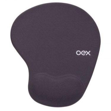 Imagem de Mouse pad com apoio em gel Confort Chumbo MP200/CH - Oex
