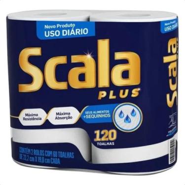 Imagem de Papel Toalha Scala Maxima Absorção Pacote Com 2 Rolos