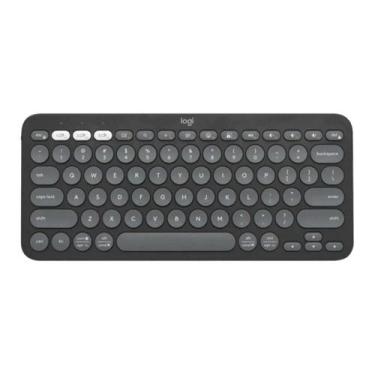 Imagem de Teclado sem fio Logitech BT Pebble Keys 2 K380S grafite