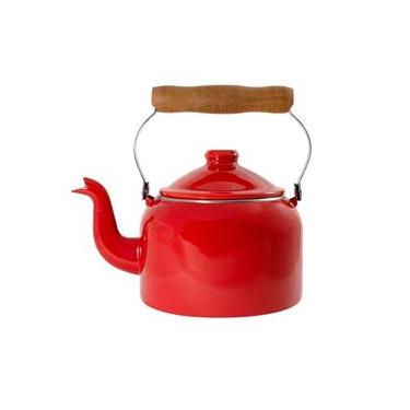 Imagem de Chaleira Tradicional Esmaltada Vermelha 1,8 L Ewel