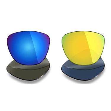 Imagem de Mryok 2 pares de lentes polarizadas de substituição para óculos de sol Oakley Frogskins – opções