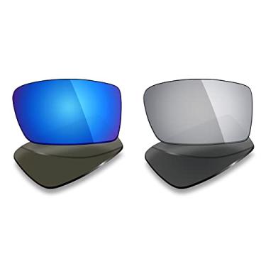 Imagem de 2 pares de lentes polarizadas de substituição da Mryok para óculos de sol Oakley Gascan – Opções