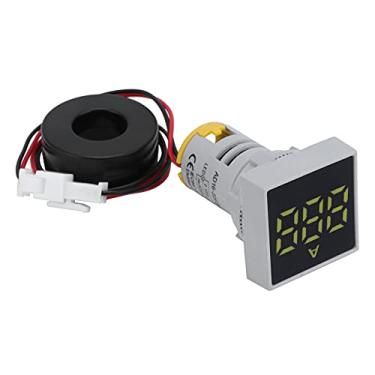 Imagem de Indicador de corrente, Medidor de corrente digital Baixo consumo de energia para uso externo para exibição clara(amarelo)