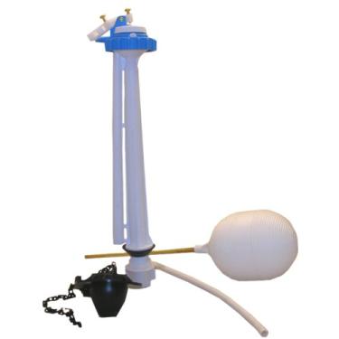 Imagem de LASCO 04-4047 Vaso Sanitário com Kit de Válvula de Enchimento de Plástico Anti-Sifão de 21 cm, Haste Flutuante, Tubo de Recarga, Melindrosa e Porca, Pacote com 4, Prata, 4 Peças