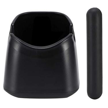 Imagem de Caixa de batida de café antiderrapante balde de escória de café com barra de batida, uso de café preto acessórios de café para casa