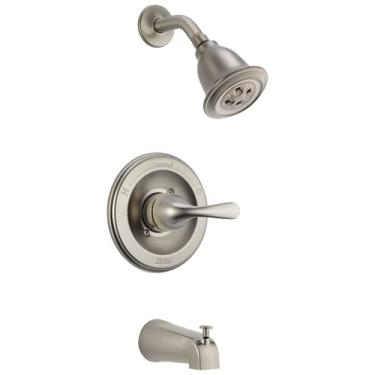 Imagem de DELTA FAUCET T13420-SSH2OT Banheira e chuveiro clássicos, 25,4 x 17,78 x 25,4 cm, inoxidável