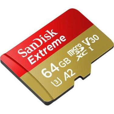Imagem de Cartão de memória MicroSDXC SanDisk 64GB Extreme Classe 10 uhs-i U3 60MB/s