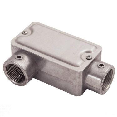 Imagem de Condulete fixo 3/4&quot; tipo &quot;LR&quot; - com tampa / rosca BSP / sem pintura Tramontina