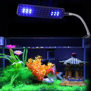 Imagem de Luminária Aquário Clip 48 Led Branco Azul Bivolt Flexível  GT834