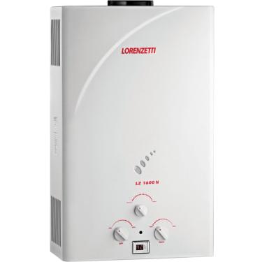 Imagem de Aquecedor de Água a Gás Lorenzetti LZ 1600N Por Exaustão Natural Bivolt - Gás Natural