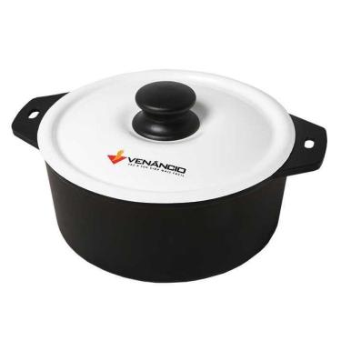 Imagem de Panela de Ferro Fundido Tampa Branca 260x115  Met. Venâncio