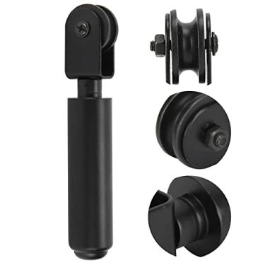 Imagem de polia de cabo silenciosa,Elevação da haste de rolamento da polia, pingente de parede da polia, sistema de polias para iluminação de substituição de luzes pendentes