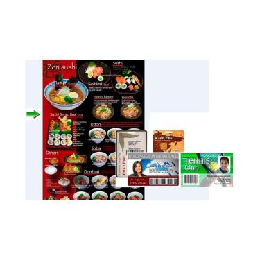 Imagem de 06 Placas de Pvc Confecção de Crachá , Cartão , Cardápio