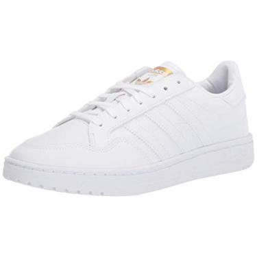 Imagem de adidas Originals Tênis infantil unissex Novice J, Ftwr Branco/Ftwr Branco/Núcleo Preto, 21