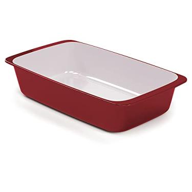 Imagem de Travessa Retangular Duo Chef, Plasútil, Vermelho, 1,44 L