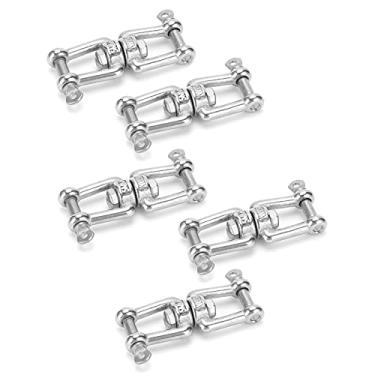 Imagem de Gancho giratório de ponta dupla, encaixe giratório de aço inoxidável durável à prova d'água para uso profissional para componentes eletrônicos para uso geral para fábrica