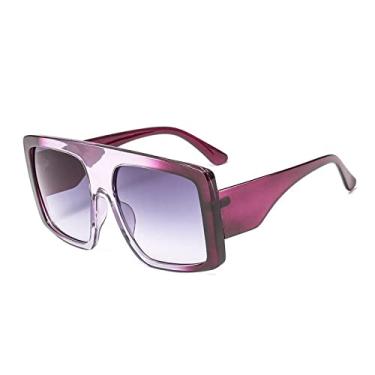 Imagem de Óculos de sol femininos quadrados de tamanho grande, moda vintage, óculos de sol grandes, óculos de sol masculinos, hip hop, tons gradientes, 16, china