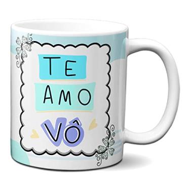 Imagem de Caneca Feliz Dia Dos Avós Presente Vovô e Neta Te Amo Vô (Branca)