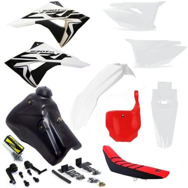 Imagem de Kit Plástico Number X cell Crf 230 07... Tanque 7 Litros Torneira Gp