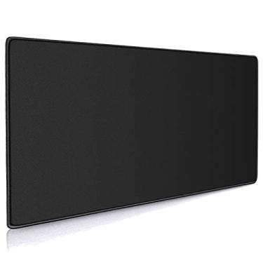 Imagem de Cmhoo XXL Mouse Pad profissional grande e tapete de mouse para jogos de computador (90 x 39 x 0,3 cm, 244 x 100 cm) preto)