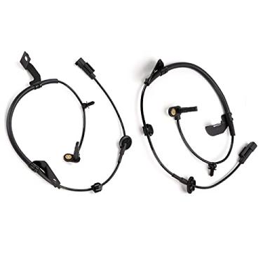 Imagem de 1 conjunto de sensor de roda ABS frontal esquerda e direita compatível com Dodge Caliber 2007-2012 Jeep Compass Patriot 2007-2016 Seineca 5105573AA 5105573AB 5105572AA 5105572AB