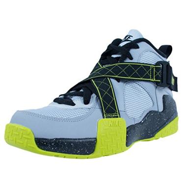 Imagem de Nike Kids Air Raid (GS) Wolf Grey/Venom Green/Pr Pltnm Basketball Shoe 6.5 Kids US