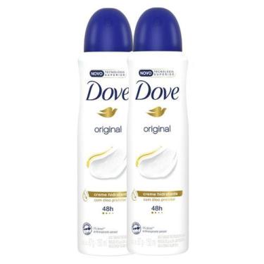 Imagem de Kit 2 Desodorante Antitranspirante Aerosol Dove Original 150ml