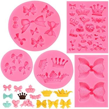 Imagem de Molde de silicone para coroa, chocolate, doces, cupcake, confeitaria, decoração de biscoitos, chocolate, joias, itens artesanais, festas de aniversário.