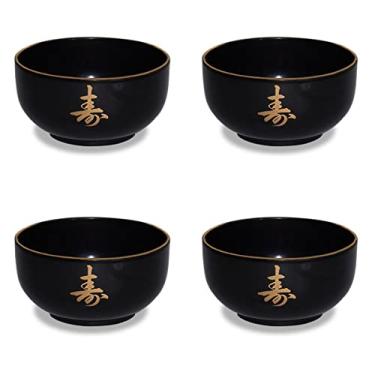 Imagem de Kit 4 Tigela Japonesa Udonbati Médio Bowl Cozinha 14X7,5Cm
