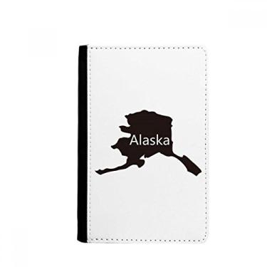 Imagem de Porta-passaporte com bandeira de listras do mapa dos EUA do Alasca Notecase Burse capa carteira porta-cartões, Multicolor